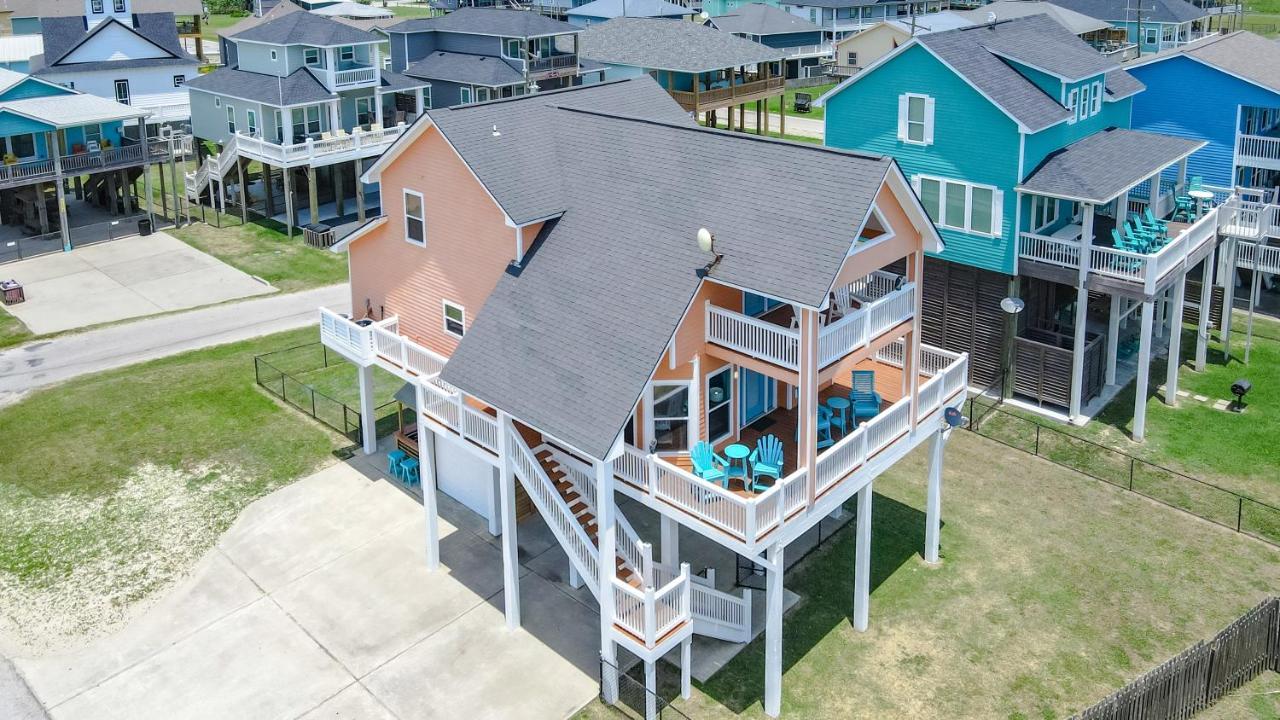 Spring Break Specials! Front Row Views - Tiki Bar - Playground Villa Bolivar Peninsula Bagian luar foto