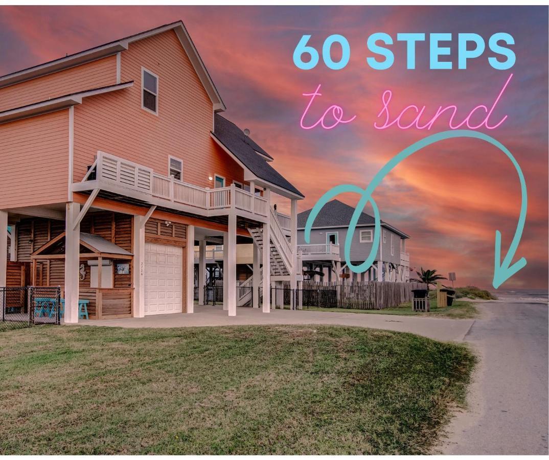 Spring Break Specials! Front Row Views - Tiki Bar - Playground Villa Bolivar Peninsula Bagian luar foto